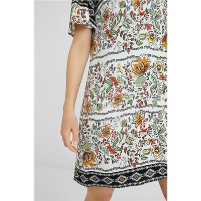 Vestido camisetero étnico
