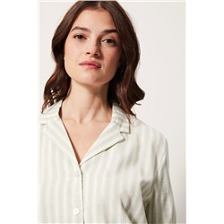 Camisa Verde claro y blanco