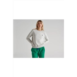 United Colors of Benetton Kadın Sweatshirt Bnt-w20051 Gri bnt-w20051