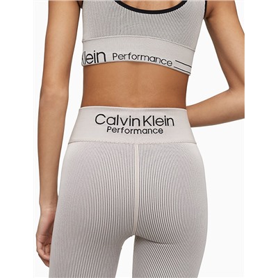 Performance Ribbed High Waist Full Length Leggings