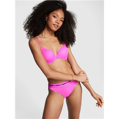 PINK RETRO LOGO HIGH WAIST BIKINI