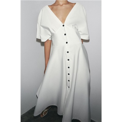 ZW COLLECTION MIDI BUTTON DRESS