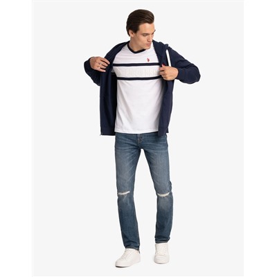 CREW NECK RINGER LOGO T-SHIRT