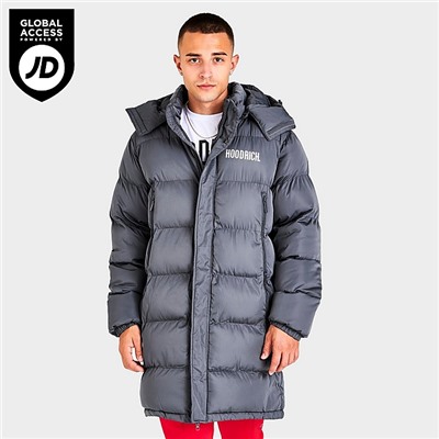 MEN'S HOODRICH OG STACK LOGO LONGLINE PUFFER JACKET