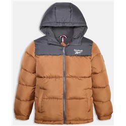 Reebok Big Boys Contrast Yoke Promo Long Sleeve Puffer Jacket