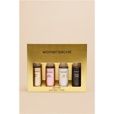 Pack 4 Body Mist 50 ml.