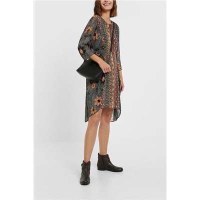 Vestido cenefas boho