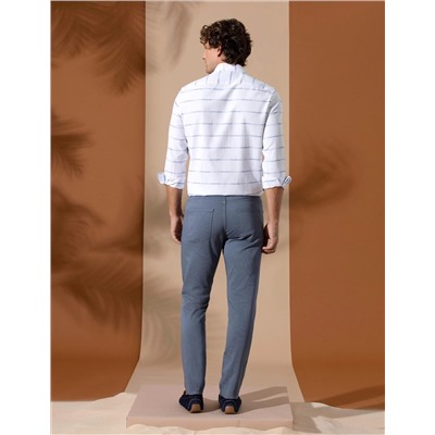 Açık Mavi Slim Fit 5 Cep Chino Pantolon
