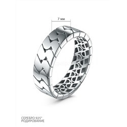 Кольцо из серебра родированное к5633р