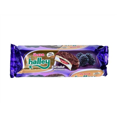 Шоколадное печенье Ulker "Halley" с ежевичным джемом 236 гр 1/12 01869-04