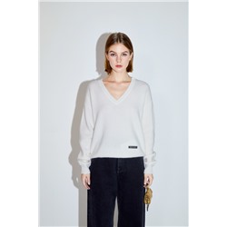 Jersey de lana y cachemir Blanco