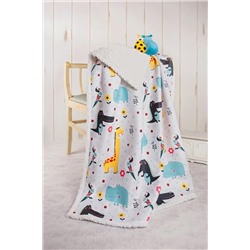 HAMUR Fluffy Bebek Battaniyesi 80x100 Cm Animal Koyun Tüyü Battaniye E11BC0550251HM