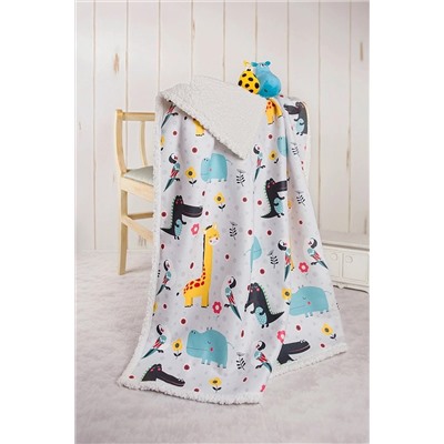 HAMUR Fluffy Bebek Battaniyesi 80x100 Cm Animal Koyun Tüyü Battaniye E11BC0550251HM