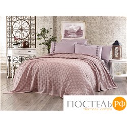 11236 КПБ DO&CO с Плед Вязаный 220х240 (50х70/4 шт) TWIN лиловый