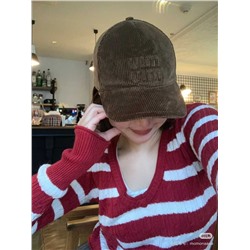 Вельветовая бейсболка унисекс  MiuMi*u