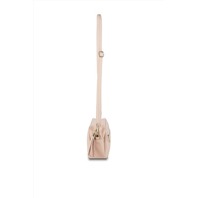 Bandolera de piel Gaby Rosa empolvado