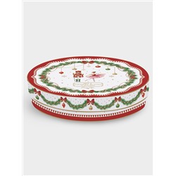 Тарелка десертная, 19 см, 4 шт, фарфор P, белая, Микс, Magie de Noel