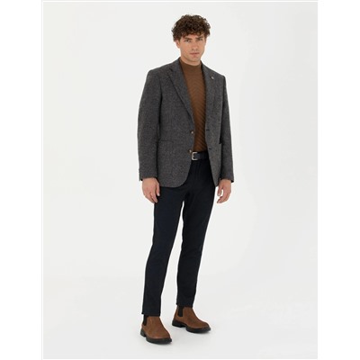 Lacivert Slim Fit Ceket
