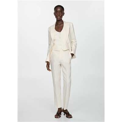 Pantalón traje lino