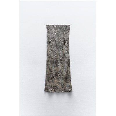 ANIMAL PRINT MIDI SKIRT