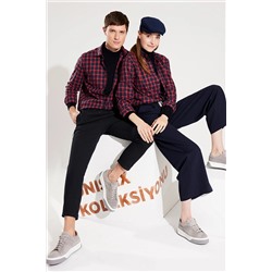 Avva Erkek Siyah Yandan Cepli Beli Lastikli Bağcıklı Duble Paça Relaxed Fit Rahat Kesim Jogger Pantolon E E003000
