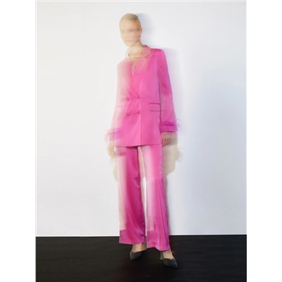 Брюки прямого кроя, D189/fuchsia