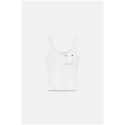 RIBBED T-SHIRT WITH POCKET