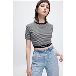 Crop top Negro y blanco
