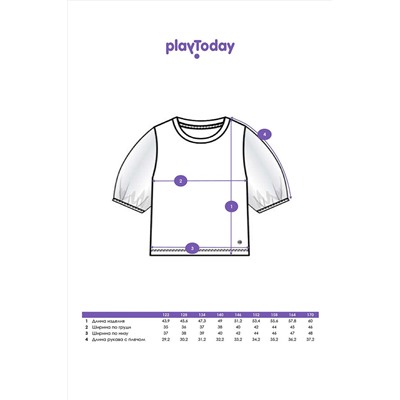 Блуза PLAYTODAY, 1126467