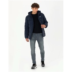 Lacivert Slim Fit Mont
