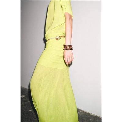 PLAIN KNIT MAXI DRESS