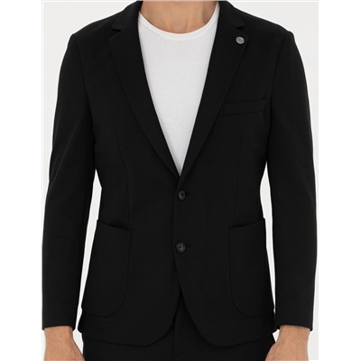 Siyah Ekstra Slim Fit Blazer Ceket