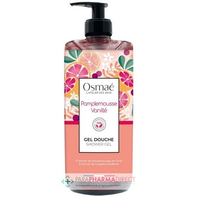 Osmaé Pamplemousse Vanillé - Gel Douche 1 Litre