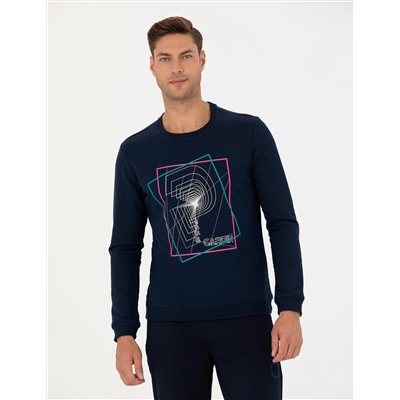 Lacivert Regular Fit Sweatshirt