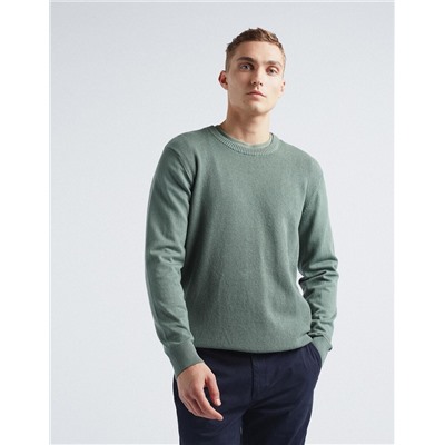 Knitted Jumper, Men, Dark Green