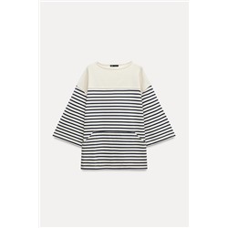 STRIPED HEAVY COTTON T-SHIRT
