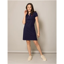 TIPPED POLO DRESS