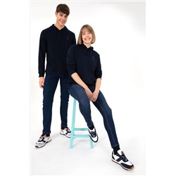 Erkek Lacivert Basic Sweatshirt