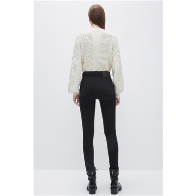 Vaquero slim push-up Negro
