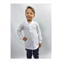 BLUEMOOR Uzun Kollu Polo Yaka Okul Tshirt 00916