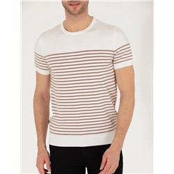 Ekru Slim Fit Kazak