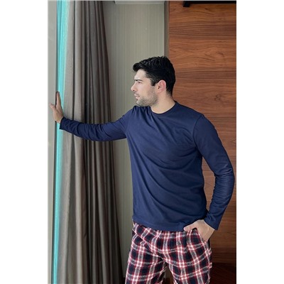 For You Homewear 2'li Ekose Flanel Lacivert Pijama Takımı, For You Homewear                                            
                                            2'li Ekose Flanel Lacivert Pijama Takımı