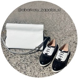 BDA · 6180 negro+Ab.Zapatos PELLE Milan (930) blanco АКЦИЯ