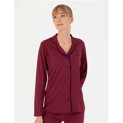 Bordo Pijama Takımı