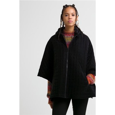 Poncho acolchado capucha