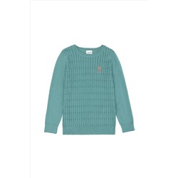 Kız Çocuk Mint Basic Kazak
