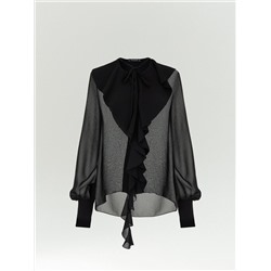Блузка из шифона с воланами, B3156/etra