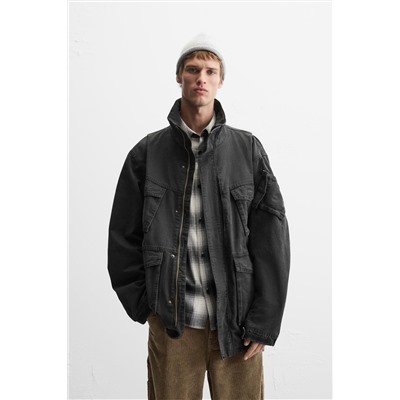 ABRIGO DENIM BOLSILLOS