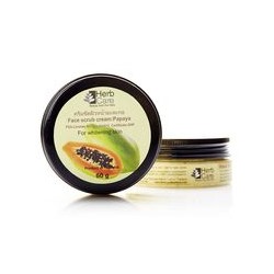 Крем-скраб для лица осветляющий с папайей от Herb Care 60 гр / Herb Care Papaya Face Scrub Cream 60g