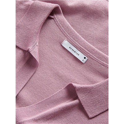 Oberteil im Polo-Stil aus Jersey